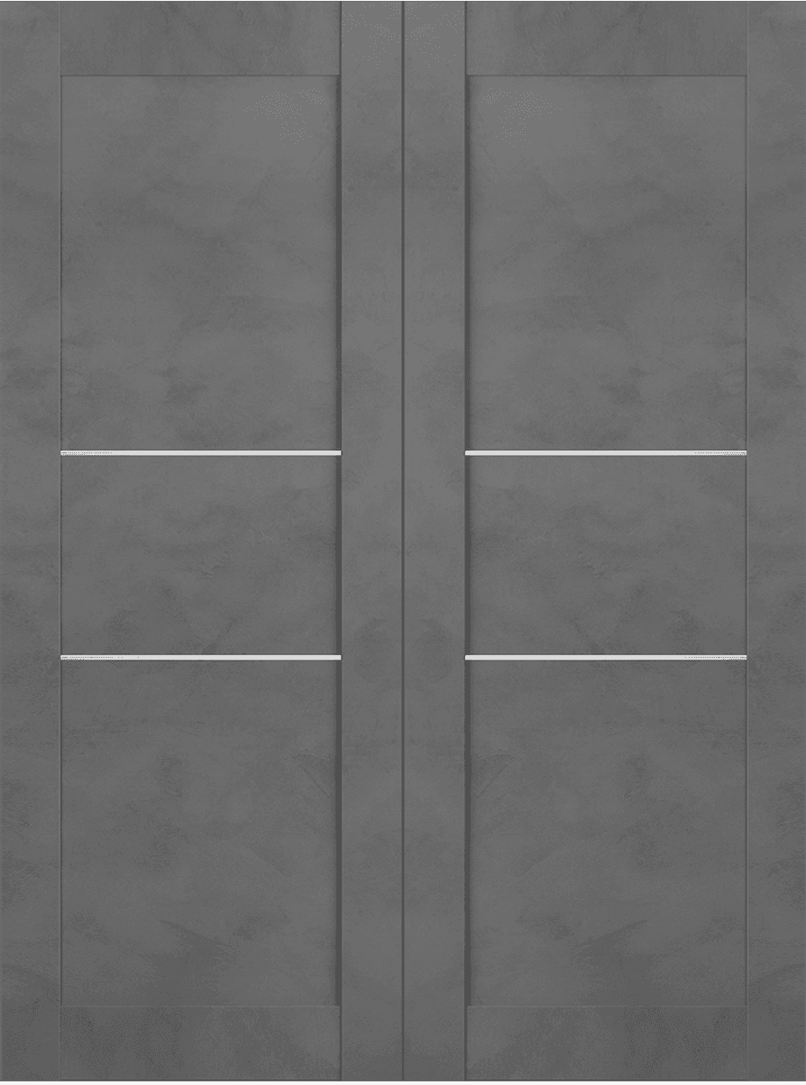 AVON 07 2H DARK URBAN DOUBLE BI-FOLD BELLDINNI MODERN INTERIOR DOOR - 3