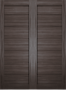 ALDA GRAY OAK DOUBLE BARN BELLDINNI MODERN INTERIOR DOOR - 2