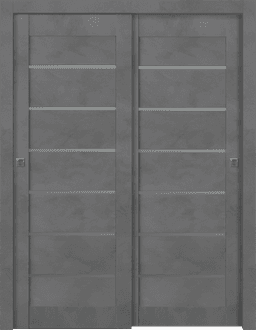  AVON 07-02 VETRO DARK URBAN BYPASS BELLDINNI MODERN INTERIOR DOOR - 1