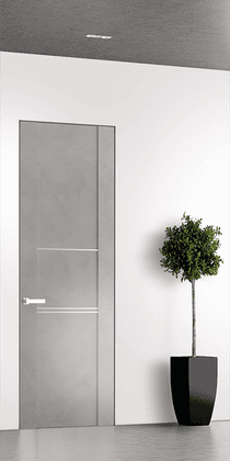 AVON 01 3H LIGHT URBAN INVISIBLE METAL FRAME BELLDINNI MODERN INTERIOR DOOR - 1