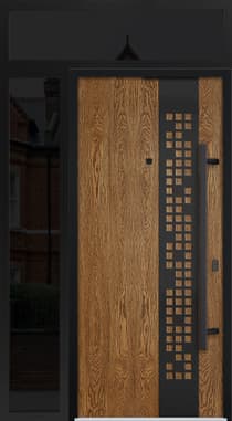 Single Modern Steel Exterior Door Deux 6678 - 5