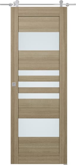 LETI VETRO SHAMBOR DOUBLE BARN BELLDINNI MODERN INTERIOR DOOR - 1