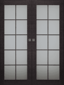 AVANTI 10 LITE VETRO BLACK APRICOT DOUBLE MAGIC BELLDINNI MODERN INTERIOR DOOR - 1