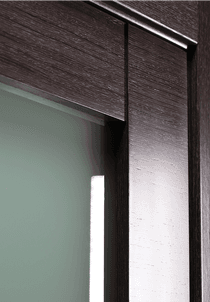 AVANTI 5 LITE VETRO BLACK APRICOT DOUBLE MAGIC BELLDINNI MODERN INTERIOR DOOR - 2