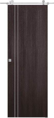 OPTIMA 2V VERALINGA OAK DOUBLE BARN BELLDINNI MODERN INTERIOR DOOR - 1