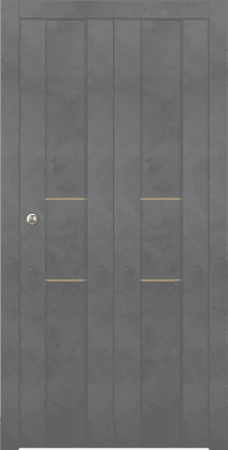 AVON 01 2H GOLD DARK URBAN BI-FOLD BELLDINNI MODERN INTERIOR DOOR - 1