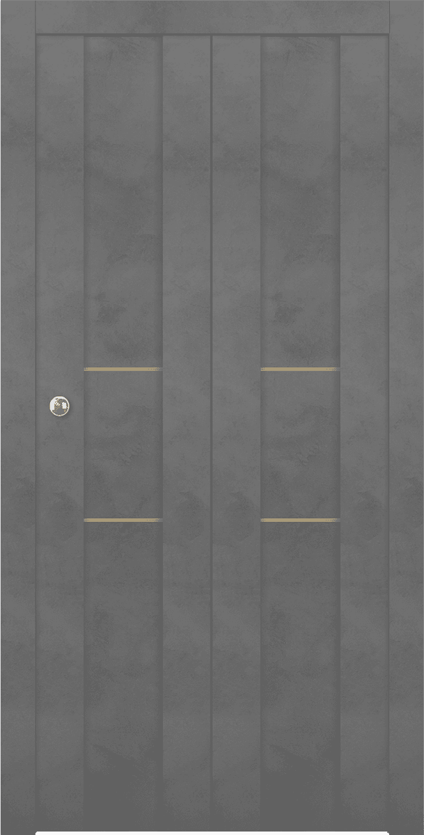 AVON 01 2H GOLD DARK URBAN BI-FOLD BELLDINNI MODERN INTERIOR DOOR - 1