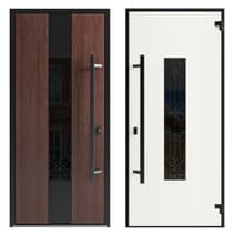 Single metal-aluminum modern exterior door Ronex 1205 - 11