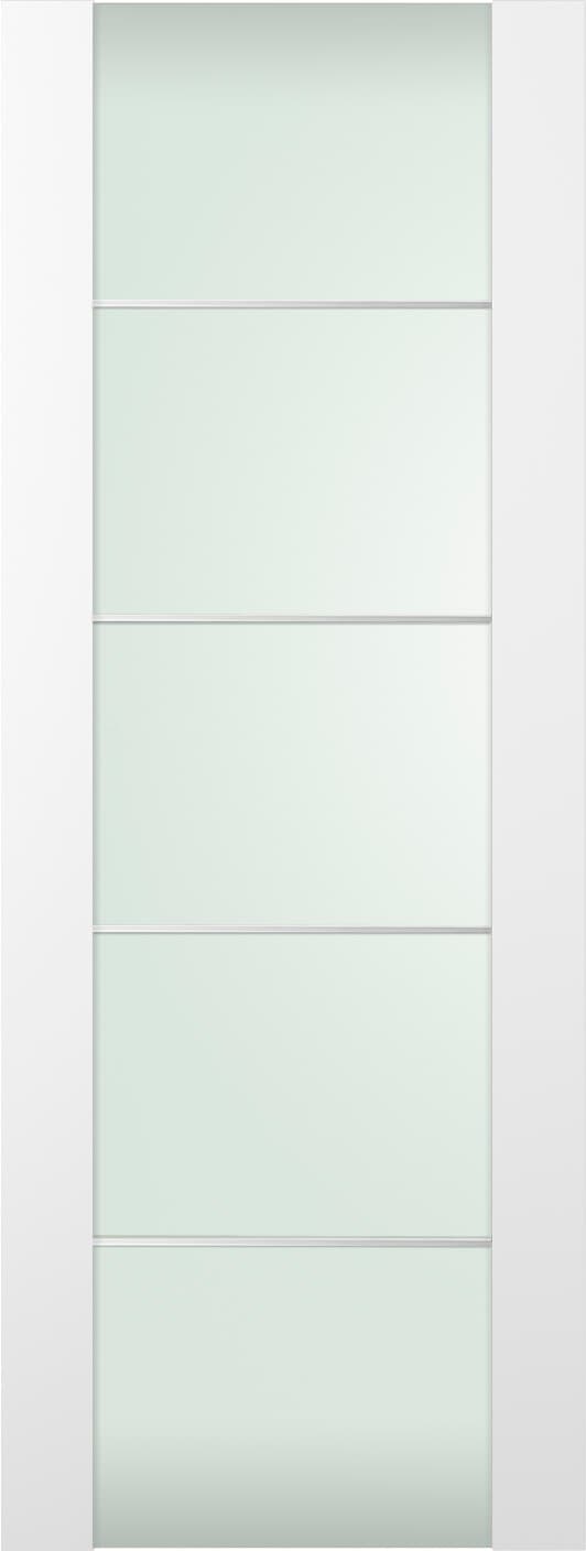 SMART PRO H3G 4H VETRO POLAR WHITE SLAB BELLDINNI MODERN INTERIOR DOOR - 1