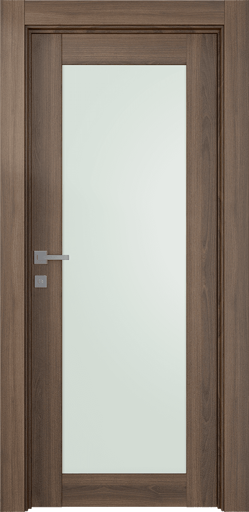 AVON 207 VETRO PECAN NUTWOOD SWING DOORS BELLDINNI MODERN INTERIOR DOOR