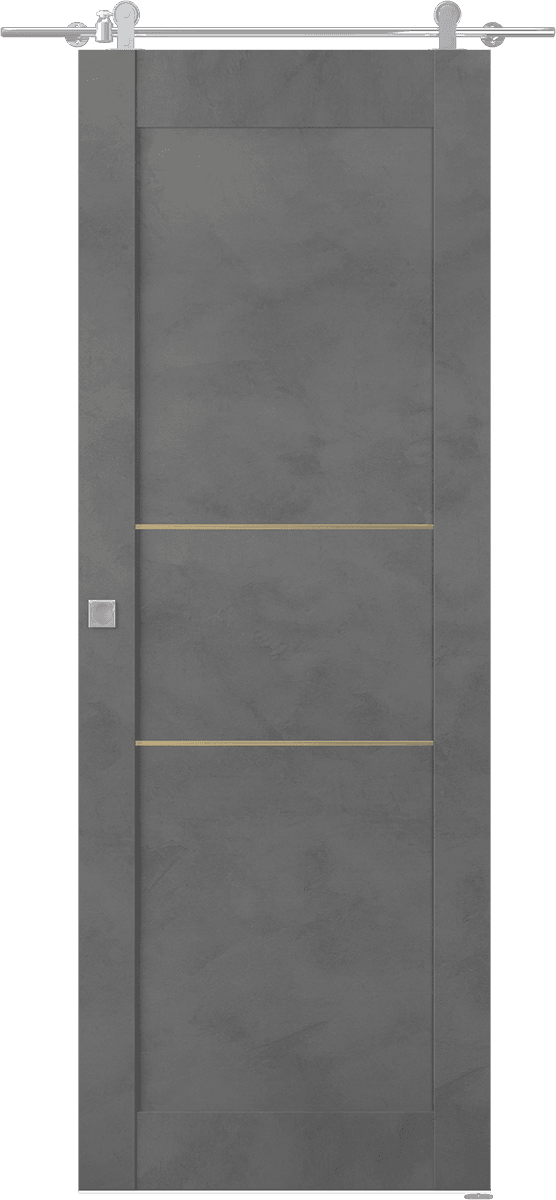 AVON 07 2H GOLD DARK URBAN BARN BELLDINNI MODERN INTERIOR DOOR - 1