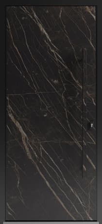 Single metal-aluminum modern exterior door Dekton 0118 - 1