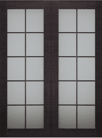 AVANTI 10 LITE VETRO BLACK APRICOT DOUBLE BARN BELLDINNI MODERN INTERIOR DOOR - 2