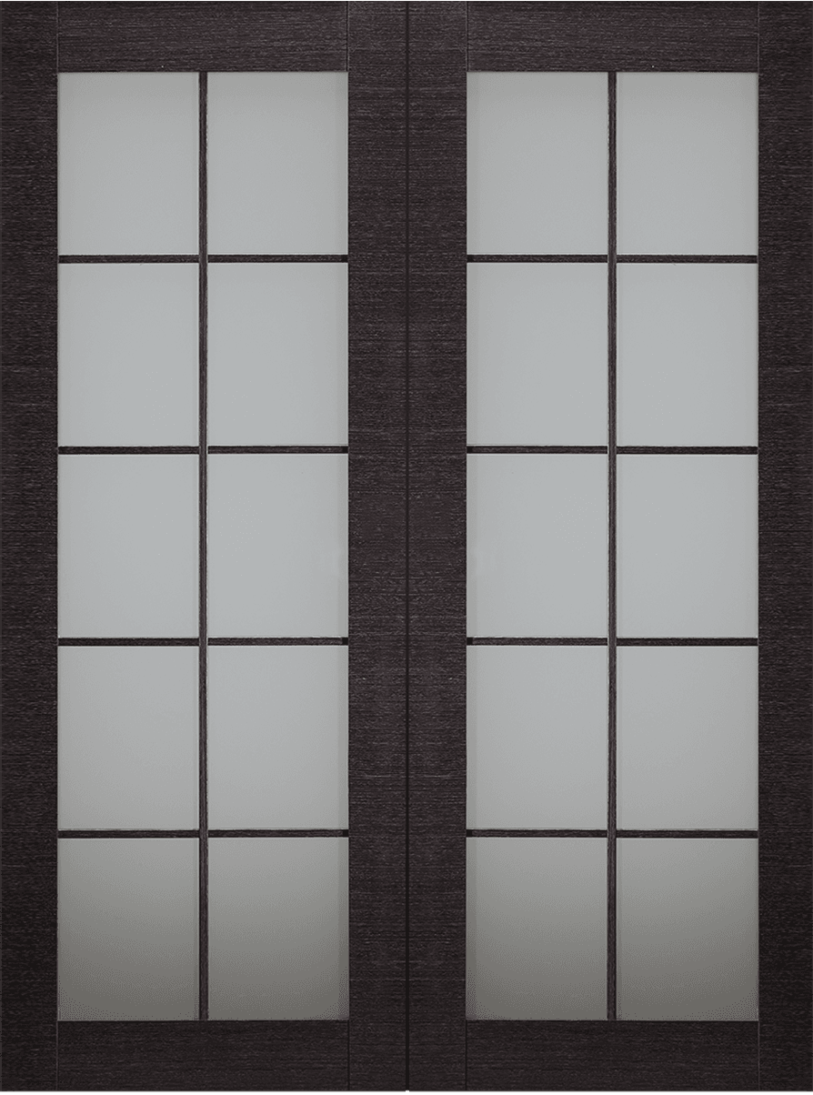 AVANTI 10 LITE VETRO BLACK APRICOT DOUBLE BARN BELLDINNI MODERN INTERIOR DOOR - 2