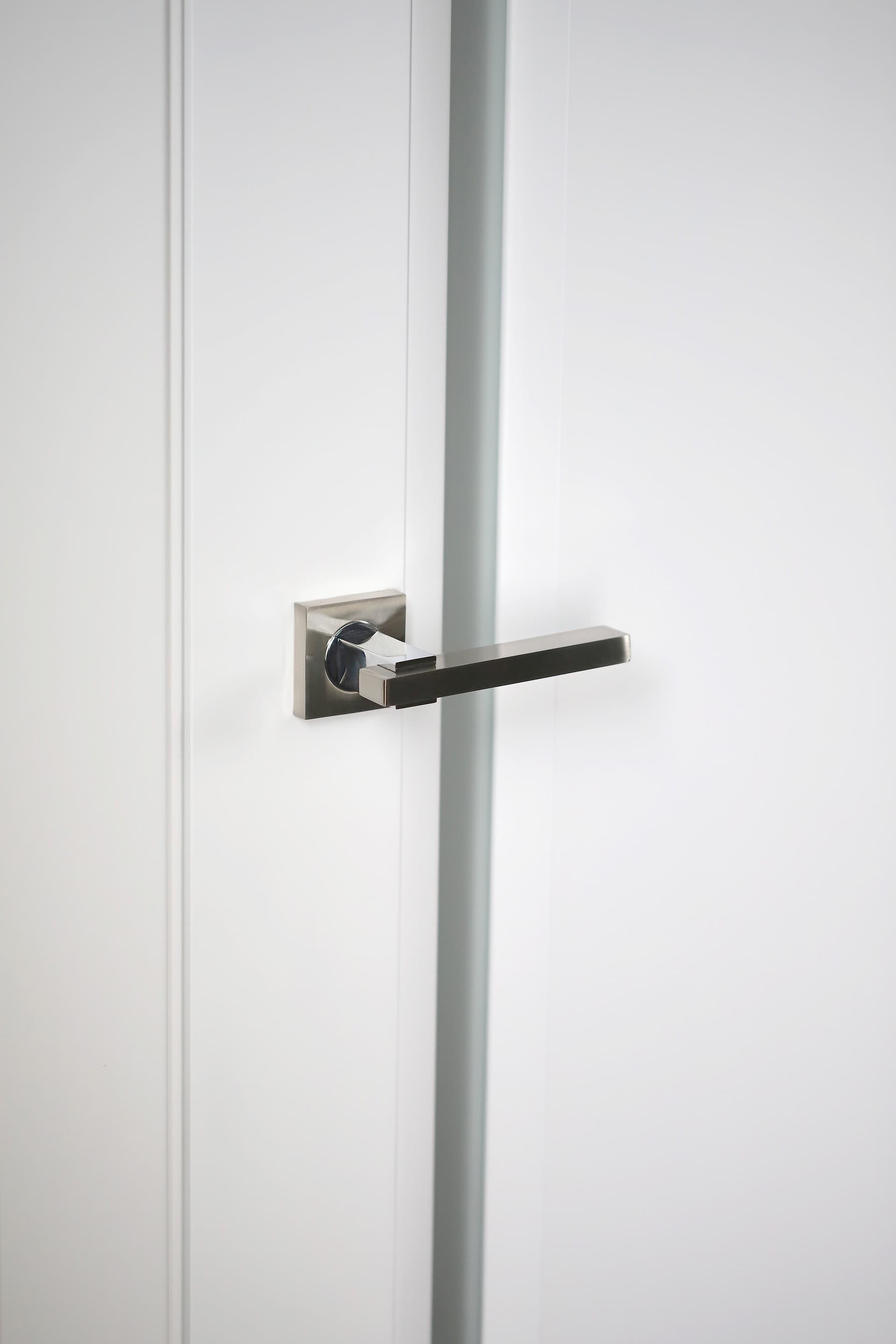 AURUM 1 VETRO LIGHT GREY DOUBLE BELLDINNI MODERN INTERIOR DOOR - 2