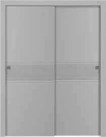 TWINWOOD 2 LIGHT GREY BYPASS BELLDINNI MODERN INTERIOR DOOR - 1