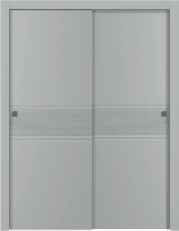 TWINWOOD 2 LIGHT GREY BYPASS BELLDINNI MODERN INTERIOR DOOR - 1