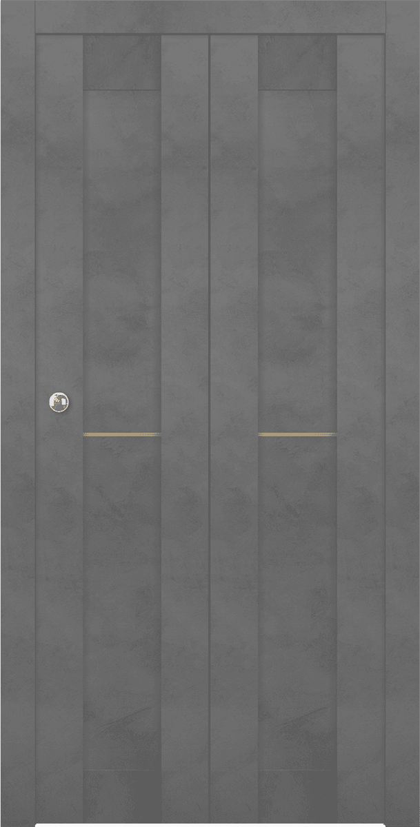 AVON 07 2H GOLD DARK URBAN BI-FOLD BELLDINNI MODERN INTERIOR DOOR - 1