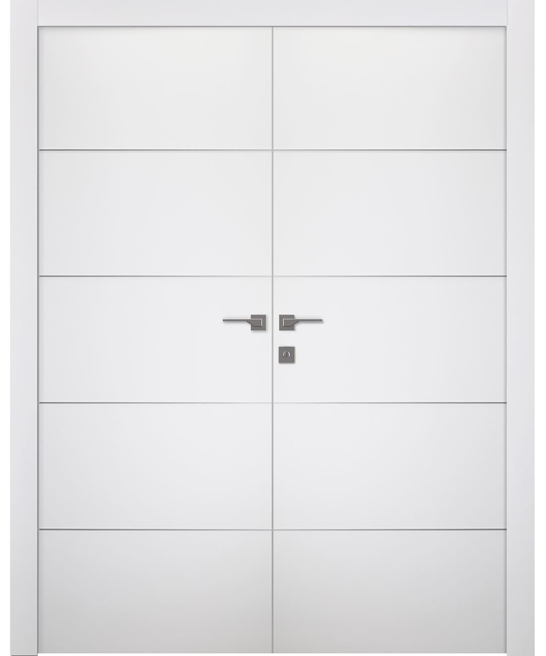 PALLADIO 4H BIANCO NOBLE DOUBLE BELLDINNI MODERN INTERIOR DOOR - 1