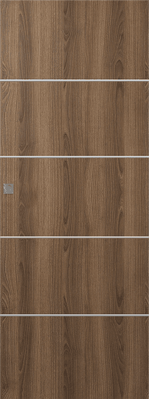 OPTIMA 4H PECAN NUTWOOD DOUBLE MAGIC DOORS BELLDINNI MODERN INTERIOR DOOR - 1