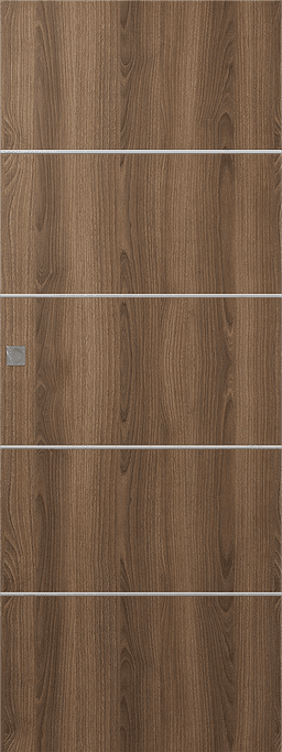 OPTIMA 4H PECAN NUTWOOD DOUBLE MAGIC DOORS BELLDINNI MODERN INTERIOR DOOR - 1