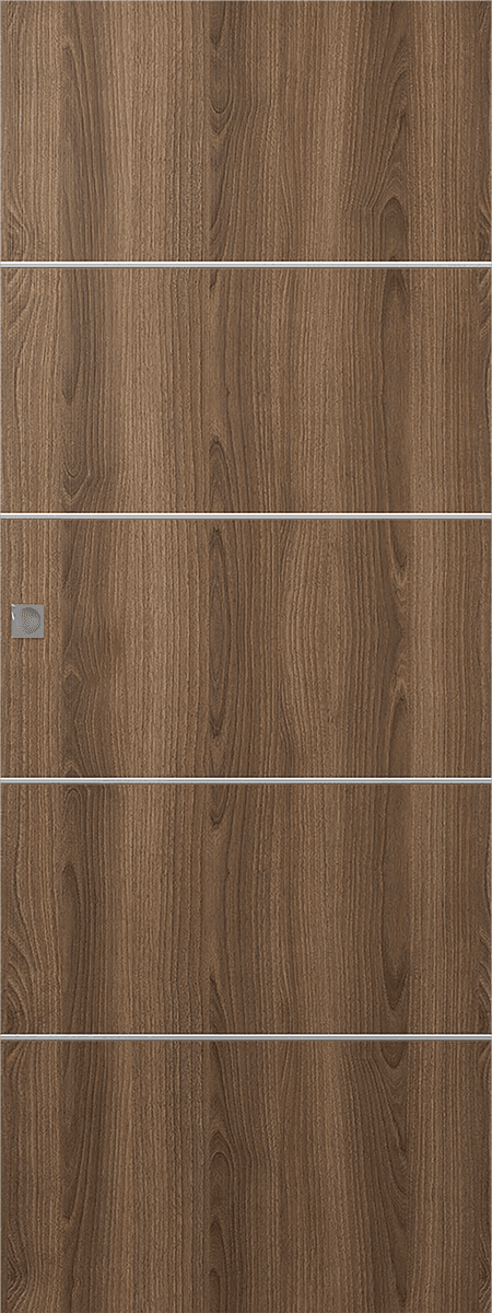 OPTIMA 4H PECAN NUTWOOD DOUBLE MAGIC DOORS BELLDINNI MODERN INTERIOR DOOR - 1