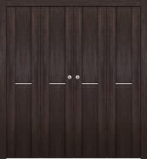 AVON 01 1H VERALINGA OAK DOUBLE BI-FOLD BELLDINNI MODERN INTERIOR DOOR - 1
