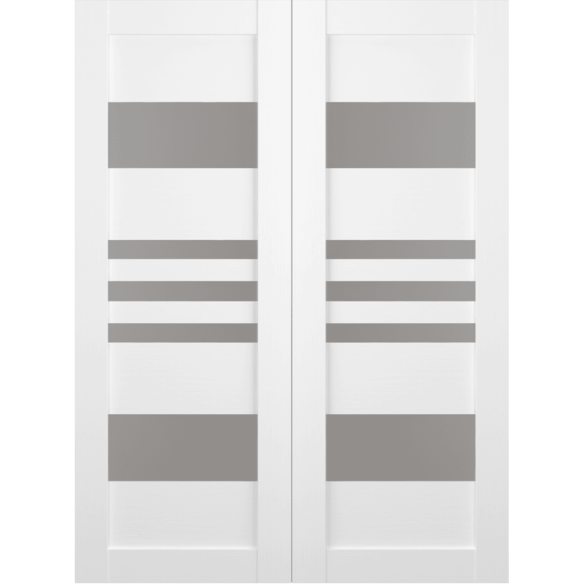 LETI VETRO BIANCO NOBLE BYPASS BELLDINNI MODERN INTERIOR DOOR - 3