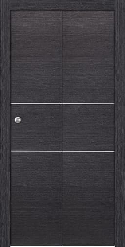 AVANTI 2H BLACK APRICOT BI-FOLD BELLDINNI MODERN INTERIOR DOOR - 1
