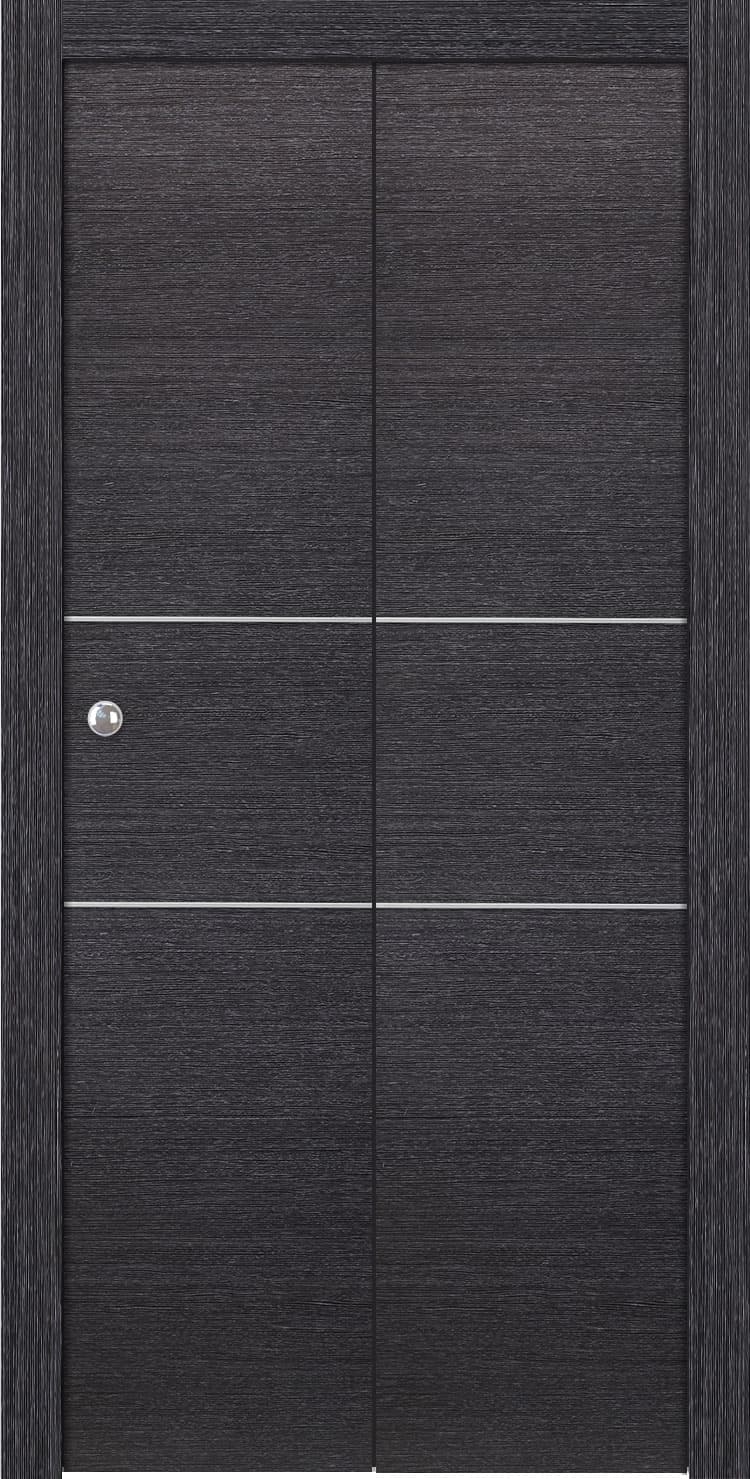 AVANTI 2H BLACK APRICOT BI-FOLD BELLDINNI MODERN INTERIOR DOOR - 1