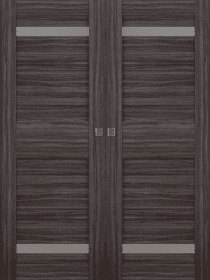 IMMA VETRO GRAY OAK DOUBLE MAGIC BELLDINNI MODERN INTERIOR DOOR - 1