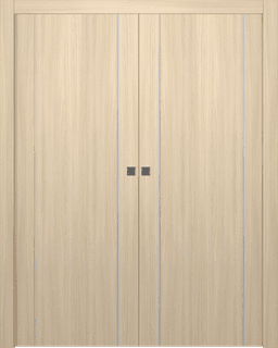 OPTIMA 2U LOIRE ASH DOUBLE POCKET DOORS BELLDINNI MODERN INTERIOR DOOR - 1