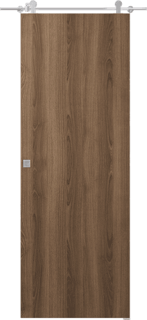 OPTIMA PECAN NUTWOOD BARN DOORS BELLDINNI MODERN INTERIOR DOOR - 1