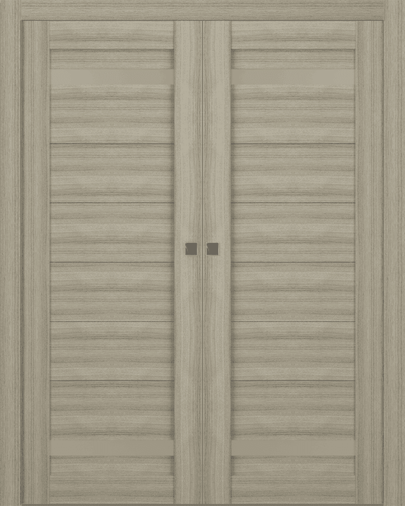 PERLA VETRO SHAMBOR DOUBLE POCKET BELLDINNI MODERN INTERIOR DOOR - 1