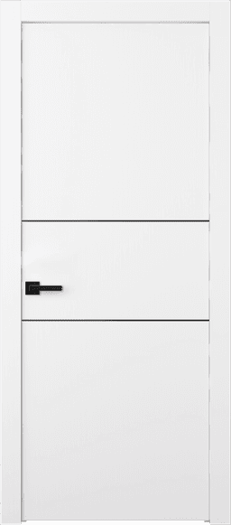 PALLADIO 2H BLACK BIANCO NOBLE SWING DOORS BELLDINNI MODERN INTERIOR DOOR - 1