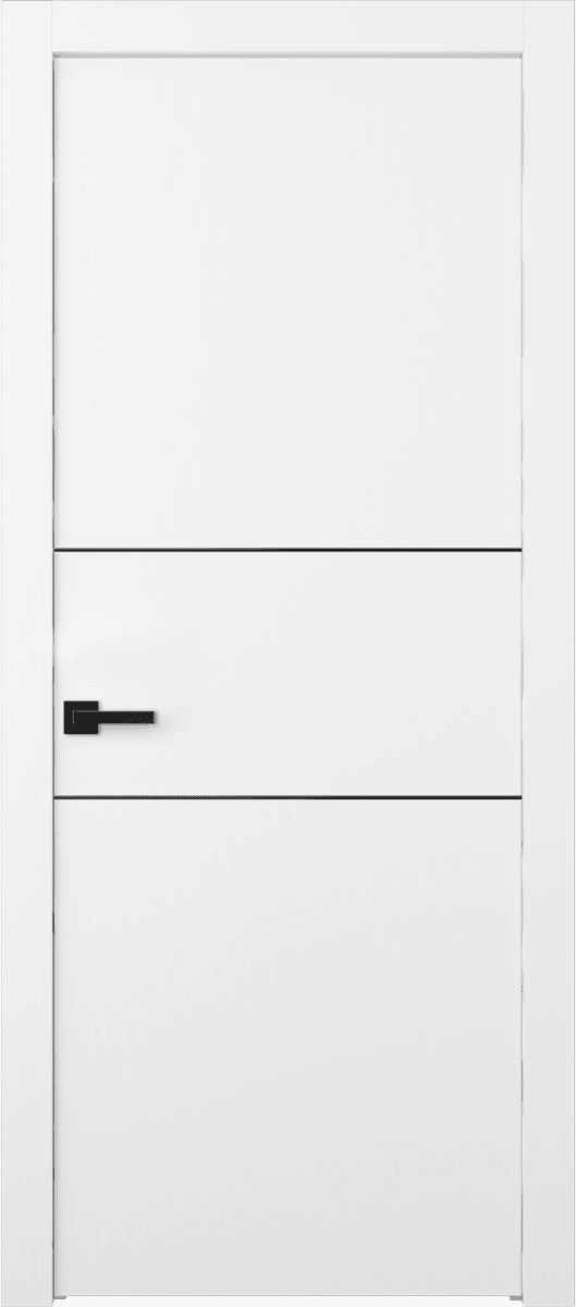 PALLADIO 2H BLACK BIANCO NOBLE SWING DOORS BELLDINNI MODERN INTERIOR DOOR - 1