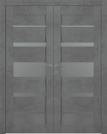 AVON 07-03 VETRO DARK URBAN DOUBLE BELLDINNI MODERN INTERIOR DOOR - 1