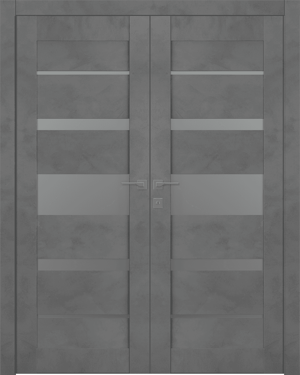 AVON 07-03 VETRO DARK URBAN DOUBLE BELLDINNI MODERN INTERIOR DOOR - 1