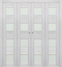 AVON 07-08 VETRO RIBEIRA ASH DOUBLE BI-FOLD DOORS BELLDINNI MODERN INTERIOR DOOR - 1