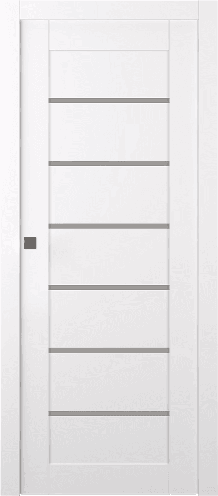 ALBA SNOW WHITE POCKET BELLDINNI MODERN INTERIOR DOOR - 1