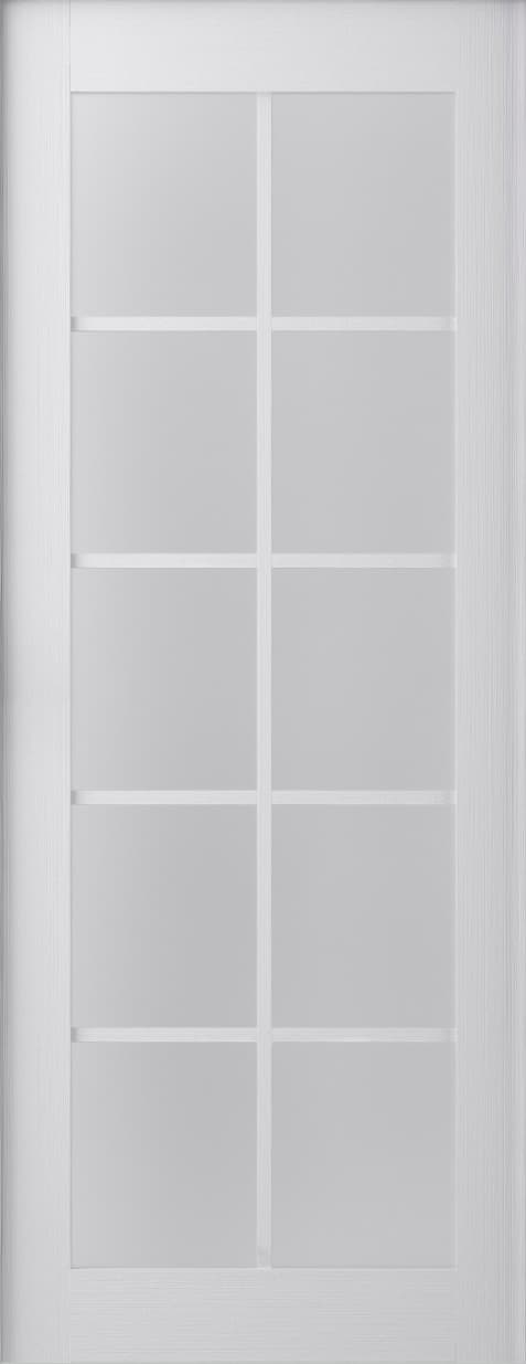 PALLADIO 10 LITE VETRO BIANCO NOBLE SLAB BELLDINNI MODERN INTERIOR DOOR - 1