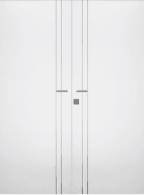 SMART PRO 2V POLAR WHITE DOUBLE POCKET BELLDINNI MODERN INTERIOR DOOR - 1