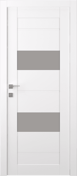 VITA VETRO SNOW WHITE SWING BELLDINNI MODERN INTERIOR DOOR - 1