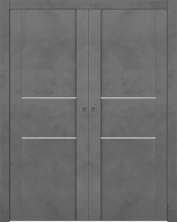 AVON 01 2H DARK URBAN DOUBLE POCKET DOORS BELLDINNI MODERN INTERIOR DOOR - 1