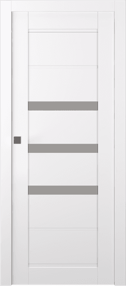 RITA VETRO SNOW WHITE POCKET BELLDINNI MODERN INTERIOR DOOR - 1