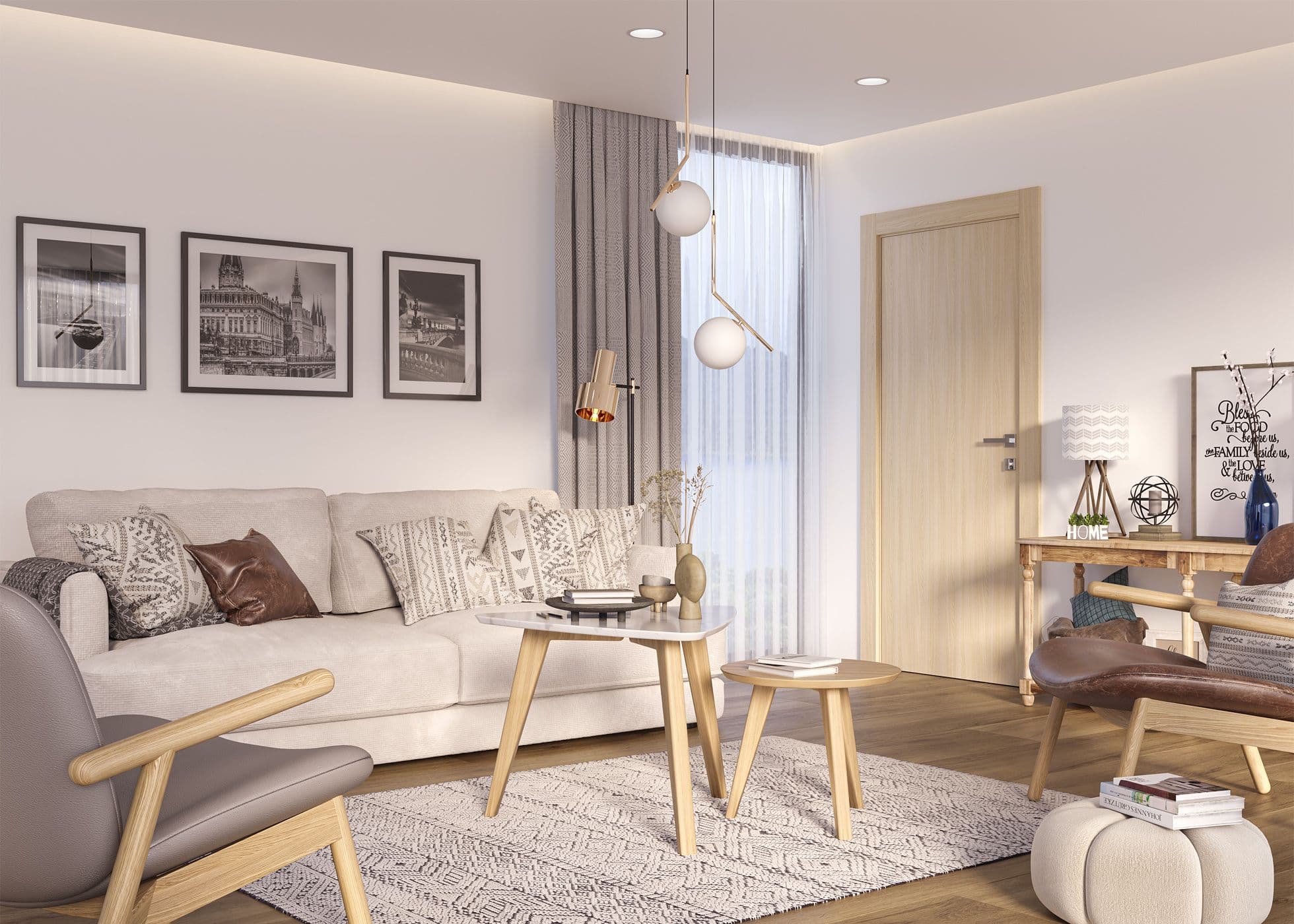 OPTIMA LOIRE ASH INVISIBLE METAL FRAME BELLDINNI MODERN INTERIOR DOOR - 4