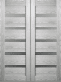 AVON 07-04 VETRO RIBEIRA ASH DOUBLE BARN BELLDINNI MODERN INTERIOR DOOR - 2