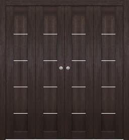 AVON 07 4H VERALINGA OAK DOUBLE BI-FOLD BELLDINNI MODERN INTERIOR DOOR - 1