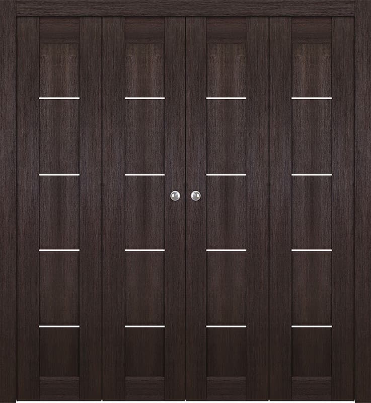 AVON 07 4H VERALINGA OAK DOUBLE BI-FOLD BELLDINNI MODERN INTERIOR DOOR - 1