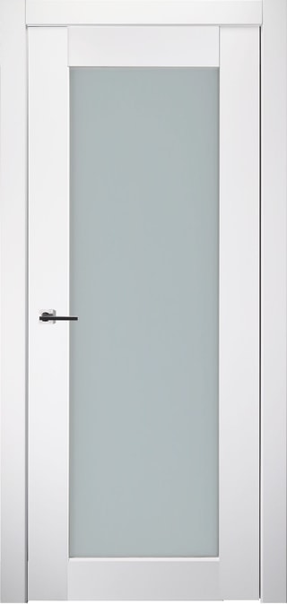 SMART PRO 207 VETRO POLAR WHITE SWING BELLDINNI MODERN INTERIOR DOOR